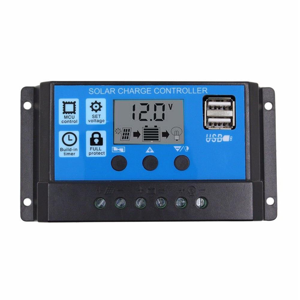 Regulador De Carga Panel Solar 30 Amp Puerto Usb Controlador